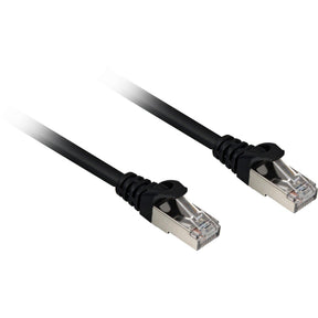 Sort Sharkoon Cat6a-patchkabel med to skærmede RJ45-stik