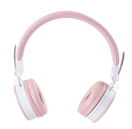 Foldbar on-ear BT headset, 3,5 mm, lyserød streetz