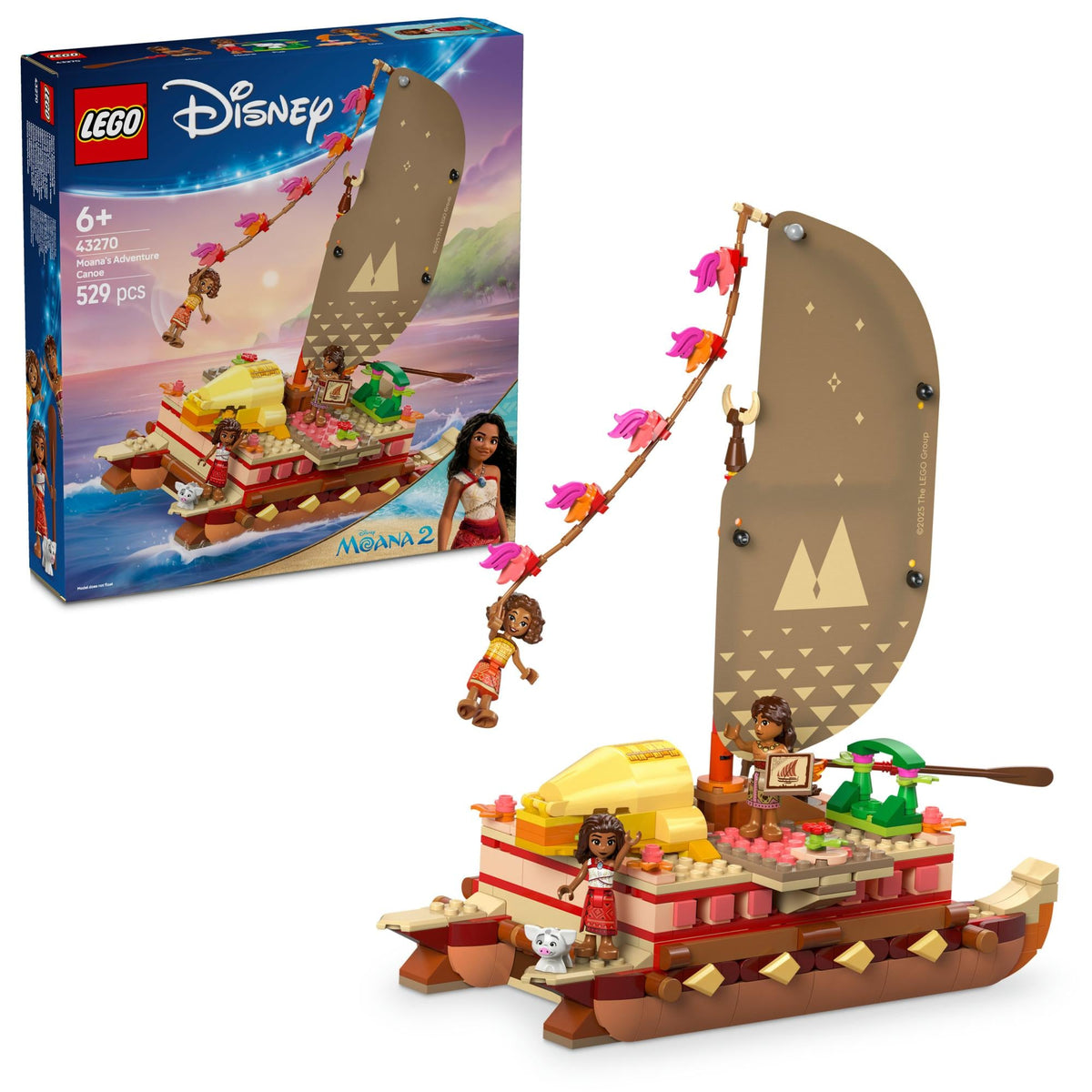 Lego Friends Raft LEGO 43270 Disney Princess Vaiana's Adventure Raft – Geekd