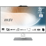 MSI Modern AM272P 1M-1428AT – skærm med specifikationer på billedet