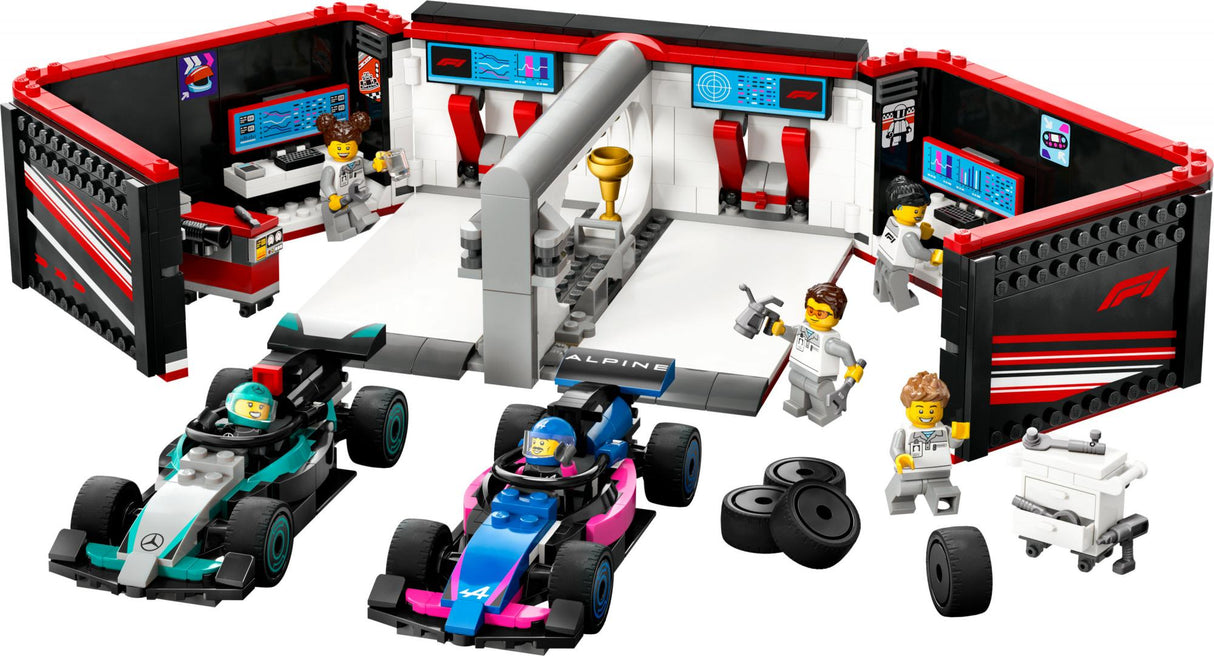 LEGO 60444 City F1 Garage with Mercedes-AMG & Alpine Racing Cars LEGO