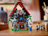 LEGO 40601 – Majistos magiske værksted – værkstedet og de to minifigurer på et bord