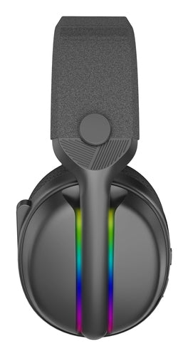 Subsonic Vektra – sort trådløst gamingheadset med RGB – mikrofon og ørekop
