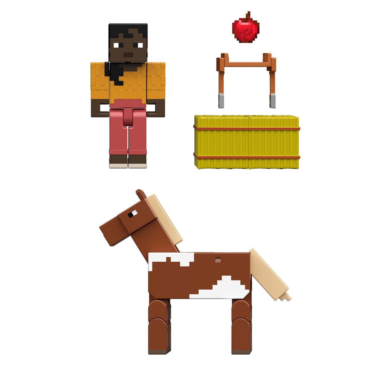 MINECRAFT CORE FIGURE 2-PACK - Stable Master Makena & Horse Minecraft