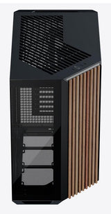 APNX V1, Midi-Tower, ATX, Tempered Glass - Wood, black Aerocool Advanced Technologies Co., LTD (APNX)
