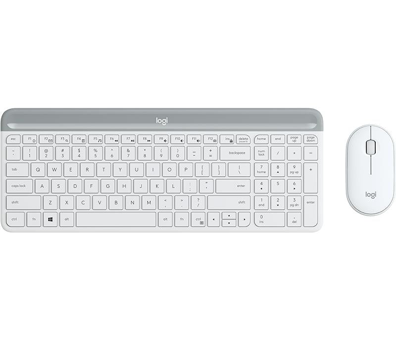 LOGITECH Slim Wireless Keyboard and Mouse Combo MK470 - OFFWHITE - NORDIC Logitech