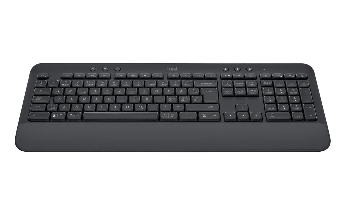 Logitech - Signature K650 Keyboard ( Nordic ) - Graphite Logitech