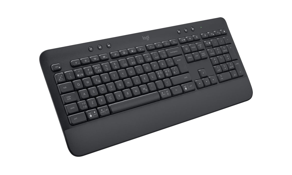 Logitech - Signature K650 Keyboard ( Nordic ) - Graphite Logitech