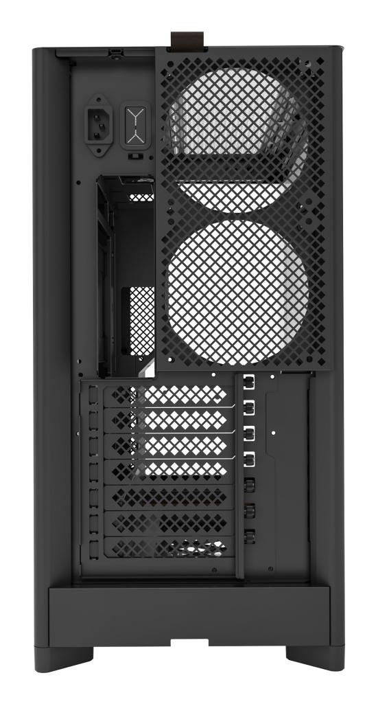 Montech HS02, Glass front, ATX, no fans - Black Telon Technology Co Ltd (Montech)