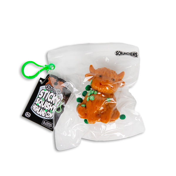 SCRUNCHEMS Sticky Squishy Highland Cow