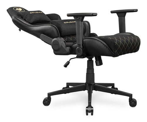 COUGAR Armor One V2 Gold F, PVC/stof, sort gamingstol – produktdetalje