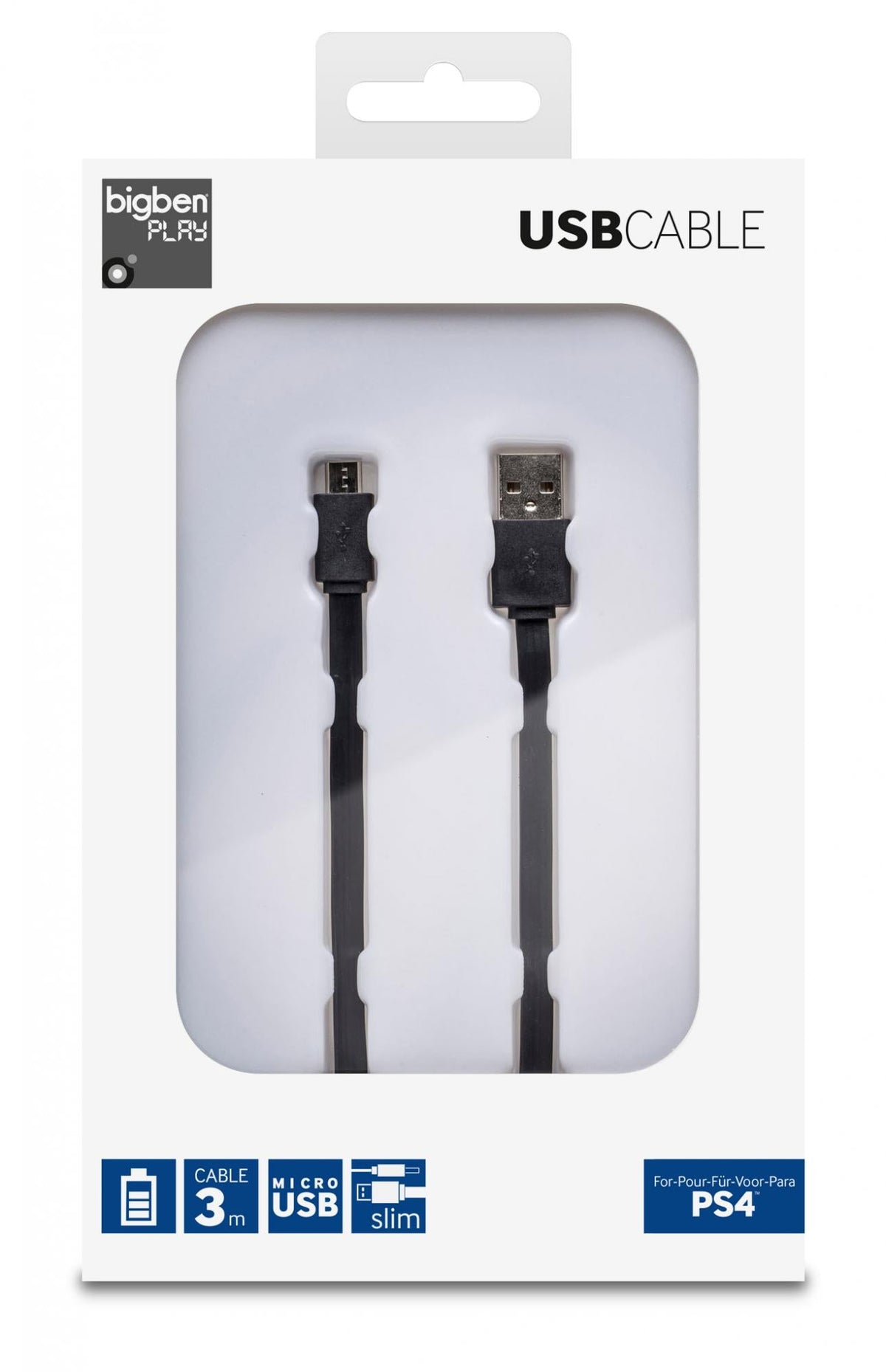 Playstation 4 Controllers Sony Charging Cable. 3m Geekd