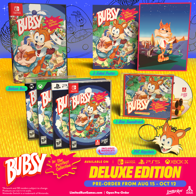 Bubsy in: The Purrfect Collection - Deluxe Edition (Limited Run) (Import) – Nintendo Switch – produktbillede