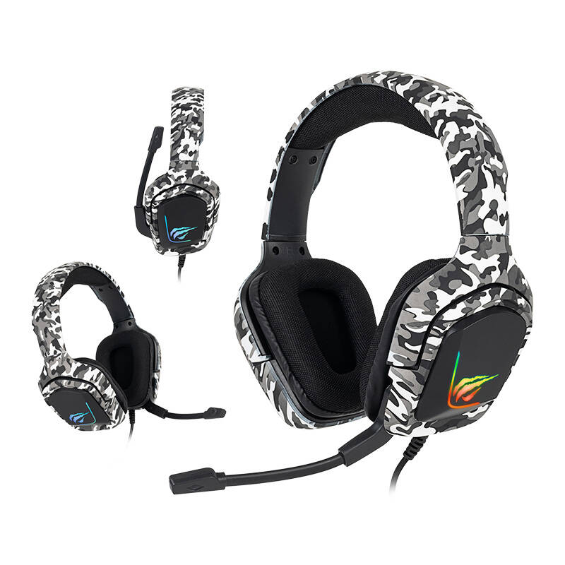 Gaming headphones Havit H653d Camouflage white Havit