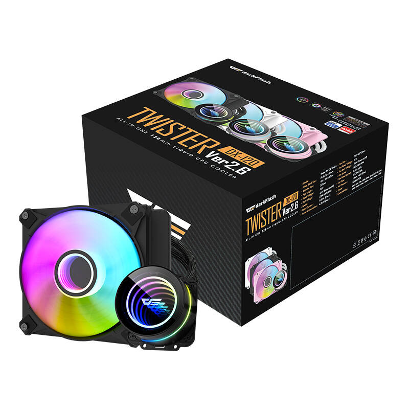 PC water cooling Darkflash DX120 V2.6 (black) Aigo