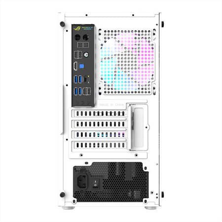 Computer Kabinet Aigo AL390 + RGB blæser (hvid) Darkflash