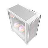 Computer kabinet Darkflash DRX70 MESH + 4 RGB blæsere (hvid) Darkflash