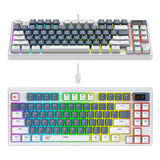 Mekanisk Gaming Tastatur Havit KB884L hvid Havit