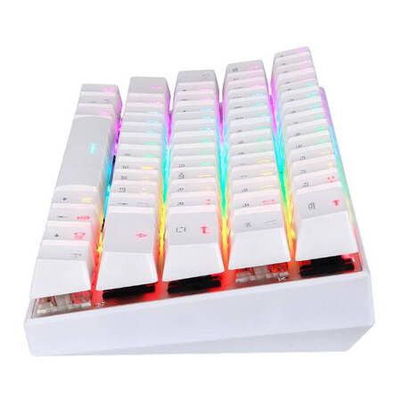 Wireless Mechanical keyboard Motospeed SK62 White (red switch) Motospeed