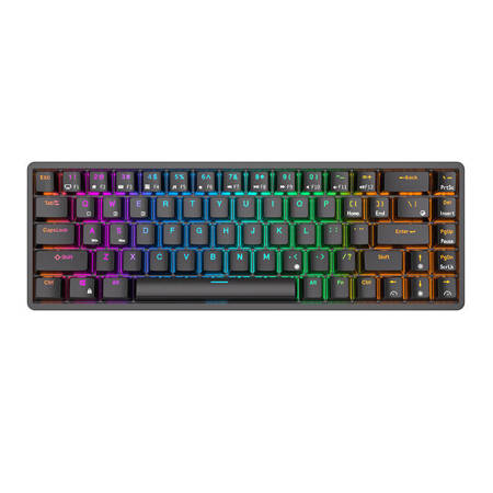 Wireless mechanical keyboard Royal Kludge RK837 RGB, Brown switch (black) Royal Kludge