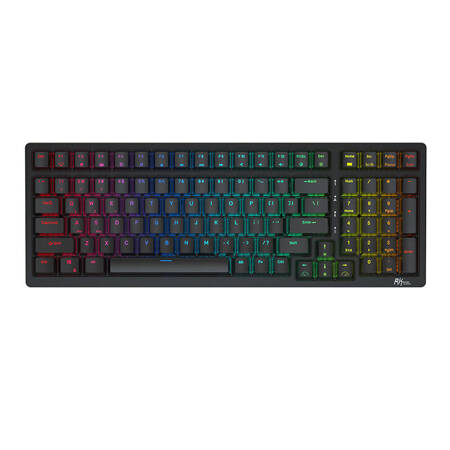 Wireless mechanical keyboard Royal Kludge RK98 RGB, Brown switch (black) Royal Kludge