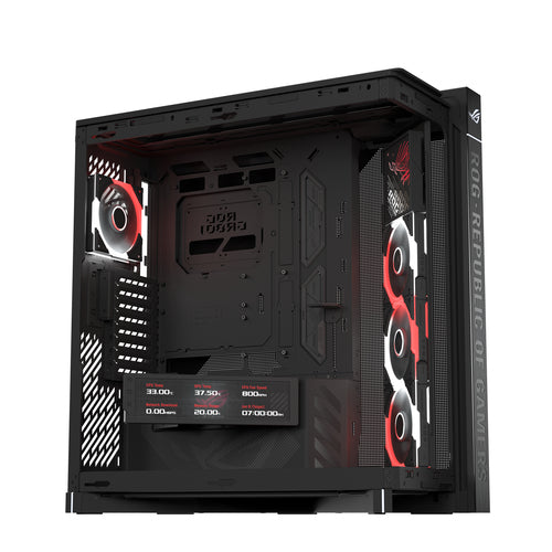 ASUS ROG CRONOX GR801 CURVE TG ARGB BLACK – indvendig opbygning eller underside (vinkel 4)