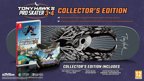 Tony Hawk’s Pro Skater 3 + 4 – Collector’s Edition – Nintendo Switch – fysisk produktudgave