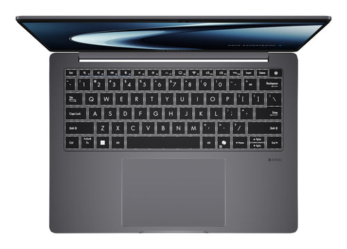 ASUS ExpertBook P3 PM3406CKA-NZ0142X Copilot+ PC – taster og arbejdsflade set ovenfra