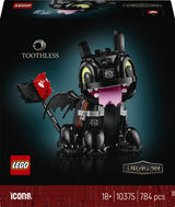 LEGO Icons 10375 – Sådan træner du din drage: Tandløs – æskens forside