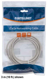 INTELLINET Patchkabel RJ45 U/UTP Cat6 5.00m Hebelschutz grau Intellinet