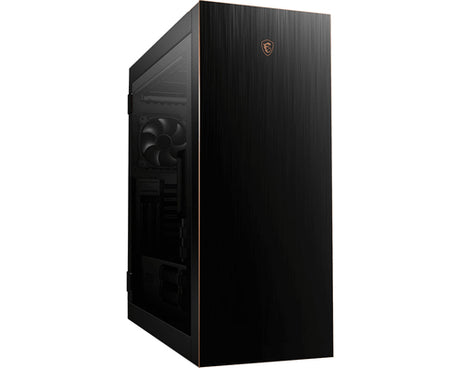 MSI MPG SEKIRA 500G – sort PC-kabinet – lukket front set skråt