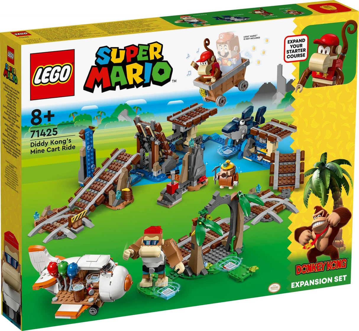 LEGO Super Mario - Diddy Kong's Mine Cart Ride Expansion Set (71425) LEGO