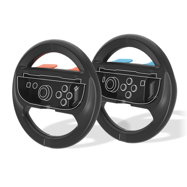 Freaks And Geeks - Wheels for Switch 2 Joy-con x2 - Black
