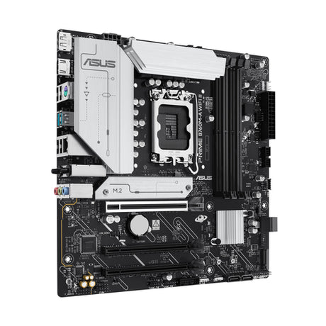 ASUS PRIME B760M-A WIFI II bundkort i højrevinklet visning