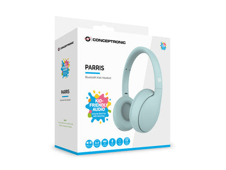CONCEPTRONIC Headset Kids Wireless BT6.0/Mikro 85dB 10Std blue Conceptronic