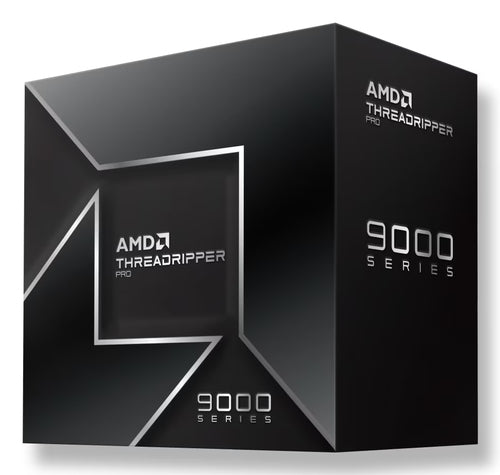 AMD Ryzen Threadripper PRO 9985WX – 64 kerner – Boxed uden køler – æskens forside set skråt
