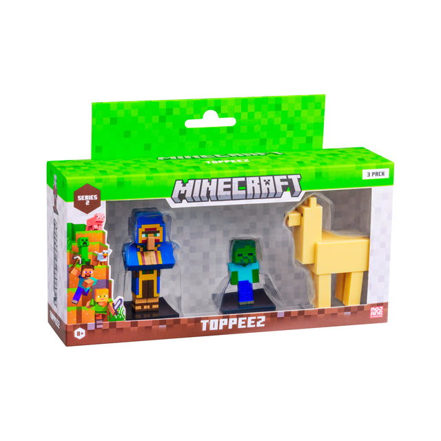 Minecraft - 3D 6 cm Figure 3 pack S2 -  Traveling Wanderer, Baby Zombie and Llama
