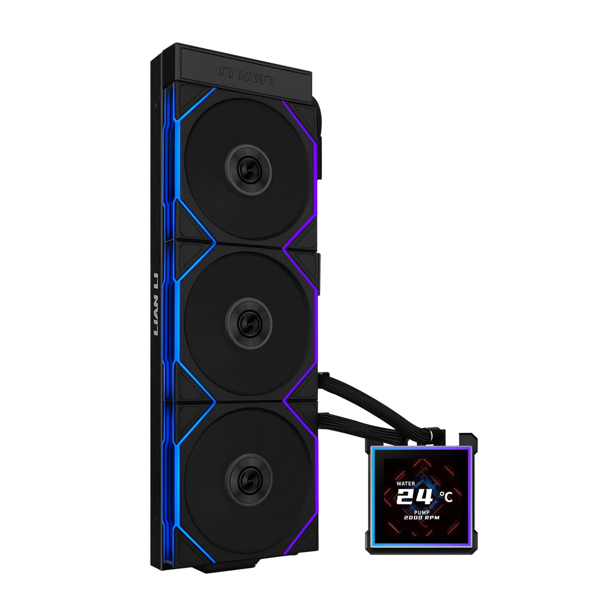 Lian Li Hydroshift II LCD-S, 360TL Wireless, Black [controller included] Lian Li