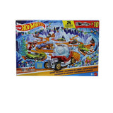 Hot Wheels julekalender 2026 – 10 biler og tilbehør – JLG41 – kalenderens forside