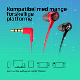 HyperX Cloud Earbuds II Kabling Øreproptelefoner Sort Rød Hewlett-Packard