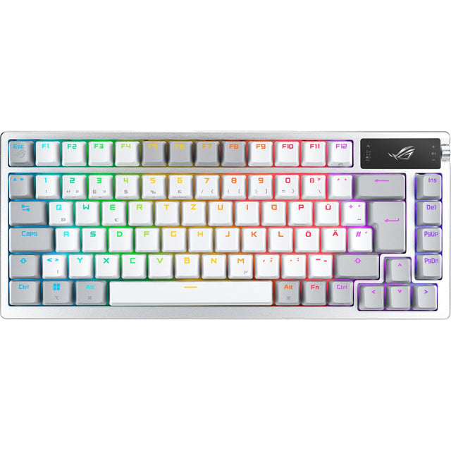 ASUS ROG Azoth – hvidt tastatur set ovenfra