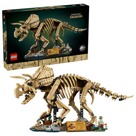 LEGO Jurassic World 77985 Triceratops-fossil – med æske og færdig model