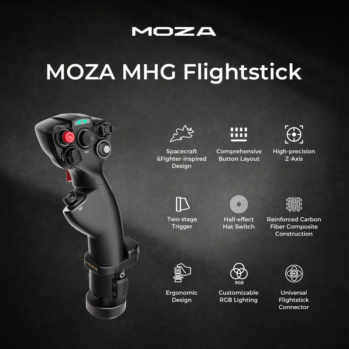MOZA MHG Flight Stick Moza Racing