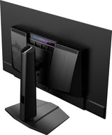 MSI MPG 321URX QD-OLED – 31,5″ gamingskærm, 3840 × 2160, 240 Hz – bagside og stativ