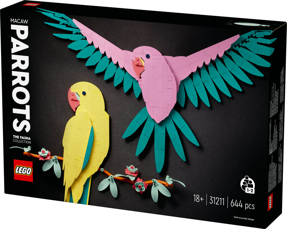 LEGO ART - The Fauna Collection – Macaw Parrots (31211) LEGO