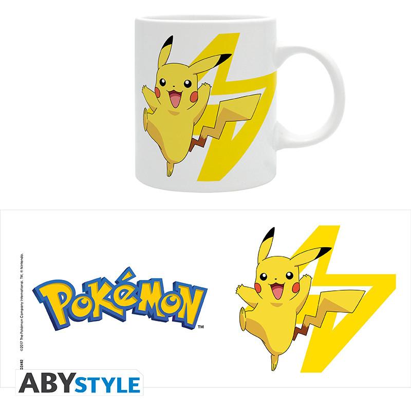 POKEMON - Mug - 320 ml - Logo & Pikachu Abysse