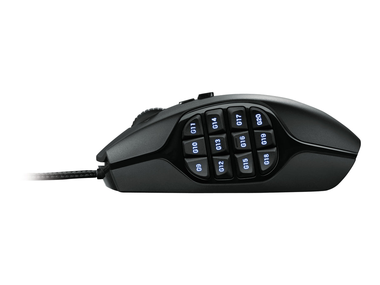 Logitech Gaming Mouse G600 MMO Laser Kabling Sort