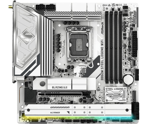 ASRock B860M Steel Legend WiFi bundkort - produktbillede 2