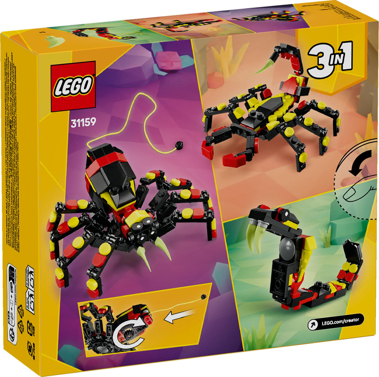 LEGO 31159 Creator 3-in-1 wild animals: surprise spider LEGO