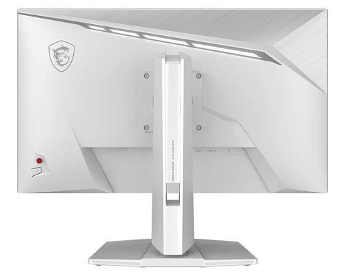 MSI MAG 274QRFWDE E20 – 27″ WQHD-gamingskærm, hvid – bagside med stativ